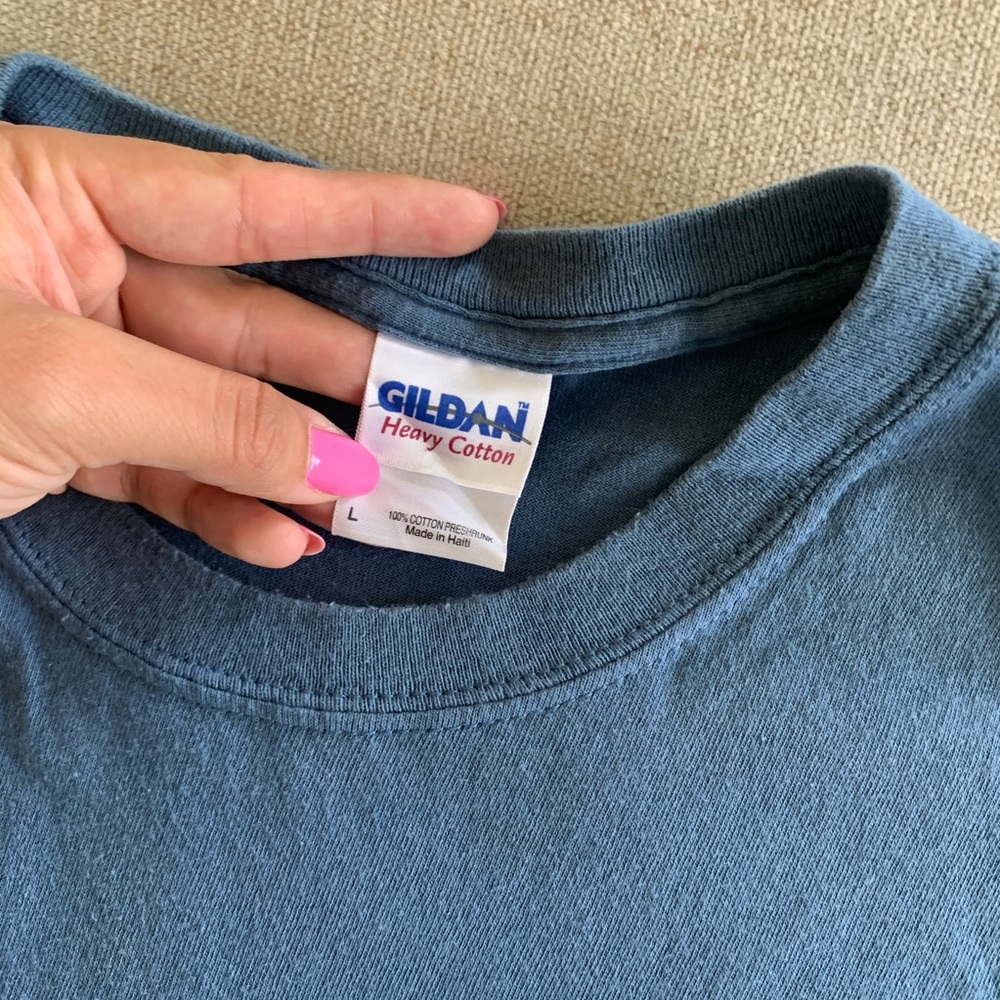 Corvette blue tshirt crewneck short sleeve shirt - Picture 6 of 6